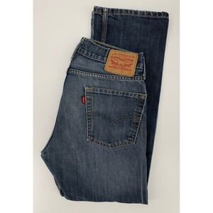 Levis 513 Jeans Mens 32x30 Blue Slim Straight Leg Denim Pants